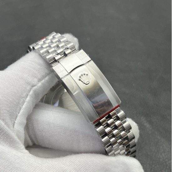 Rolex- Datejust 126334 41mm Wimbledon Jub SS/SS Grey Dial VSF VS3235 Super Clone