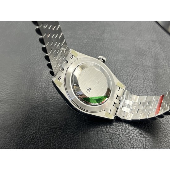 Rolex- Datejust 126334 41mm Wimbledon Jub SS/SS Grey Dial VSF VS3235 Super Clone