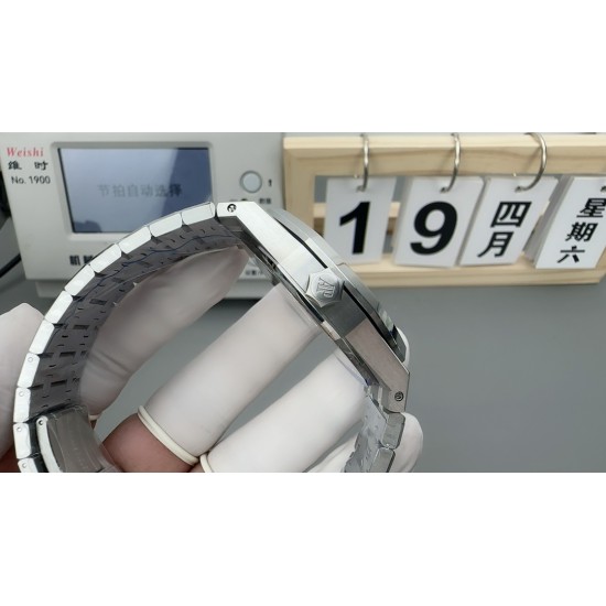 Audemars Piguet-Royal Oak 41mm 15510 SS/SS Black/Stk APSF A4302 Super Clone