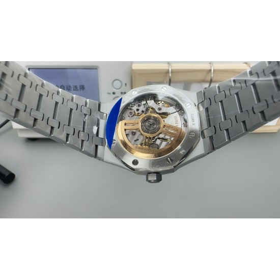 Audemars Piguet-Royal Oak 41mm 15510 SS/SS Black/Stk APSF A4302 Super Clone