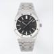 Audemars Piguet-Royal Oak 41mm 15510 SS/SS Black/Stk APSF A4302 Super Clone