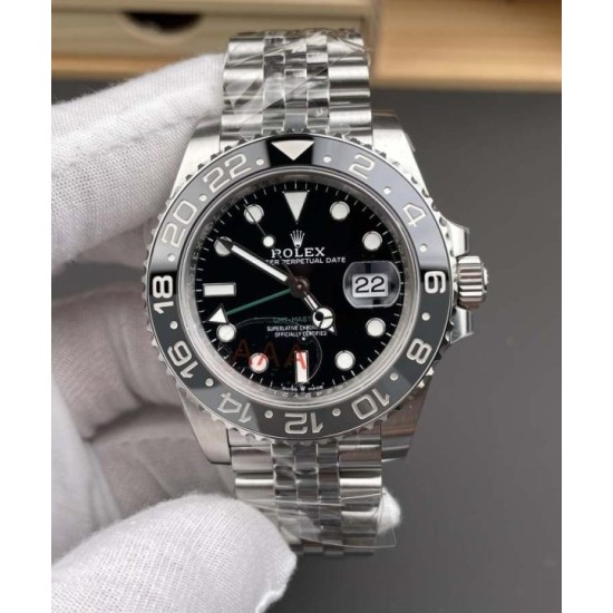 Rolex-GMT Master II 126710 Bruce Wayne 40mm Jub SS/SS Black Dial VSF DD3285