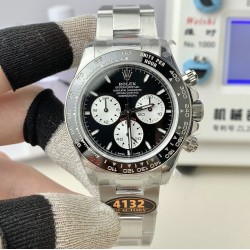 Rolex-Daytona 126529 40mm Le Mans SS/SS Black Dial QF V9 DD4132 Max(Gain Weight) (24Hour Subdial)