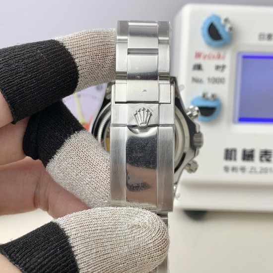 Rolex-Daytona 126529 40mm Le Mans SS/SS Black Dial QF V9 DD4132 Max(Gain Weight) (24Hour Subdial)