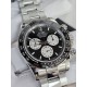 Rolex-Daytona 126529 40mm Le Mans Platinum Wrapped On SS/SS Black Dial QF V9 DD4132 Max(Gain Weight) (24Hour Subdial)