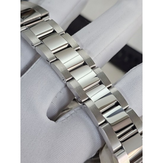 Rolex-Daytona 126529 40mm Le Mans Platinum Wrapped On SS/SS Black Dial QF V9 DD4132 Max(Gain Weight) (24Hour Subdial)