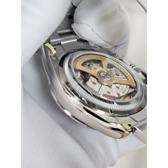 Rolex-Daytona 126529 40mm Le Mans Platinum Wrapped On SS/SS Black Dial QF V9 DD4132 Max(Gain Weight) (24Hour Subdial)