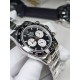 Rolex-Daytona 126529 40mm Le Mans Platinum Wrapped On SS/SS Black Dial QF V9 DD4132 Max(Gain Weight) (24Hour Subdial)