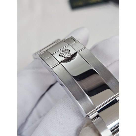 Rolex-Daytona 126529 40mm Le Mans Platinum Wrapped On SS/SS Black Dial QF V9 DD4132 Max(Gain Weight) (24Hour Subdial)