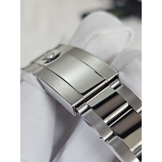 Rolex-Daytona 126529 40mm Le Mans Platinum Wrapped On SS/SS Black Dial QF V9 DD4132 Max(Gain Weight) (24Hour Subdial)