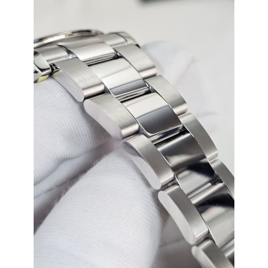 Rolex-Daytona 126529 40mm Le Mans Platinum Wrapped On SS/SS Black Dial QF V9 DD4132 Max(Gain Weight) (24Hour Subdial)