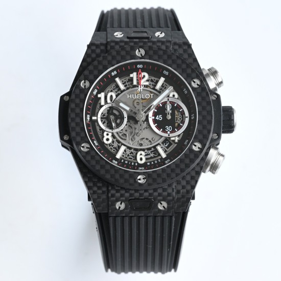 Hublot-Big Bang Unico 45mm CF/CF/RU Black HBF V2 Asia 7750 Mod Super Clone