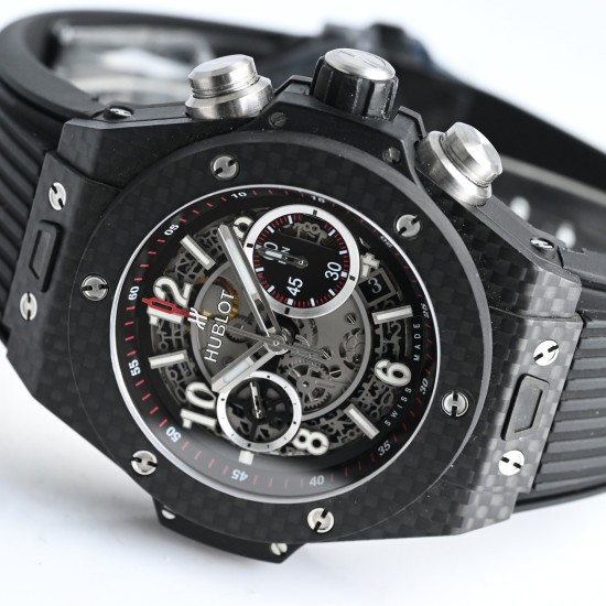Hublot-Big Bang Unico 45mm CF/CF/RU Black HBF V2 Asia 7750 Mod Super Clone