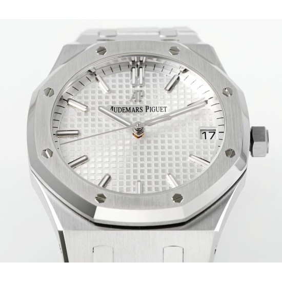 Audemars Piguet-Royal Oak 41mm 15500 SS/SS Silver/Stk APSF A4302 Super Clone