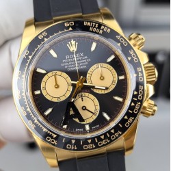 Rolex-Daytona 126518 40mm YG/RU Gold/Black VSF V2 DD4131(18K Yellow Gold Wrapped) Supper Clone