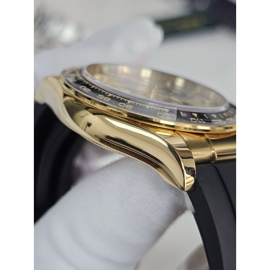 Rolex-Daytona 126518 40mm YG/RU Gold/Black VSF V2 DD4131(18K Yellow Gold Wrapped) Supper Clone