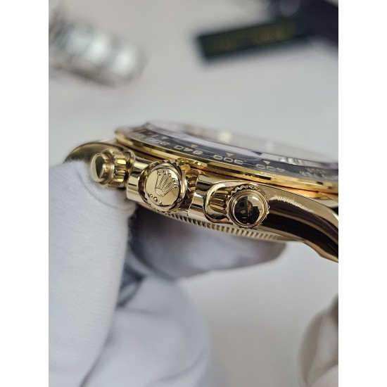 Rolex-Daytona 126518 40mm YG/RU Gold/Black VSF V2 DD4131(18K Yellow Gold Wrapped) Supper Clone