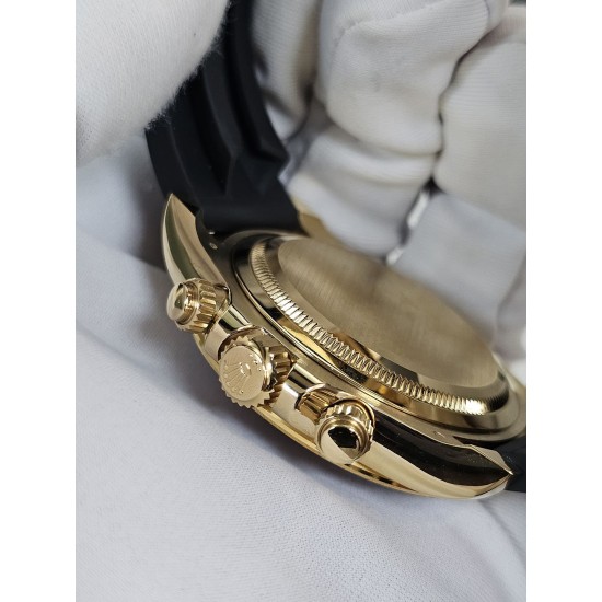 Rolex-Daytona 126518 40mm YG/RU Gold/Black VSF V2 DD4131(18K Yellow Gold Wrapped) Supper Clone