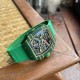 Richard Mille-RM67-02 Wayde van Niekerk 39mm DIW Green NTPT /NY Skeleton Dial on Green Strap VAF CRMA7