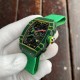 Richard Mille-RM67-02 Wayde van Niekerk 39mm DIW Green NTPT /NY Skeleton Dial on Green Strap VAF CRMA7