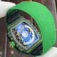 Richard Mille-RM67-02 Wayde van Niekerk 39mm DIW Green NTPT /NY Skeleton Dial on Green Strap VAF CRMA7