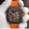 Richard Mille-RM67-02 Lando Norris 39mm Customed Black Skeleton Dial on Orange Strap VAF CRMA7