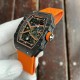 Richard Mille-RM67-02 Lando Norris 39mm Customed Black Skeleton Dial on Orange Strap VAF CRMA7