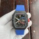 Richard Mille-RM67-02 France Black Customed Black Skeleton Dial on Blue Strap VAF CRMA7