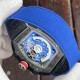 Richard Mille-RM67-02 France Black Customed Black Skeleton Dial on Blue Strap VAF CRMA7