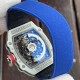Richard Mille-RM67-02 France White Customed Black Skeleton Dial on Blue Strap VAF CRMA7