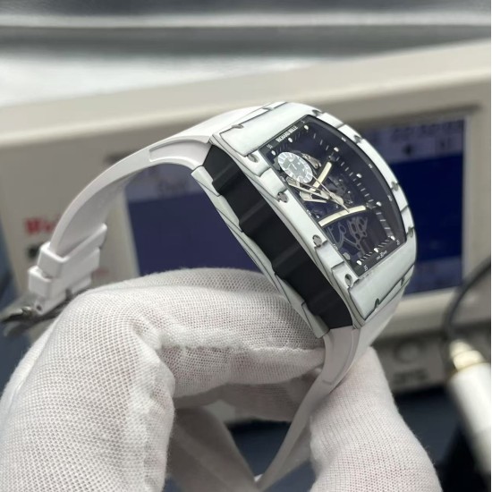 Richard Mille RM061 42mm Carbon Fiber/Rubber Strap Black Skeleton Dial ZF RMUL2