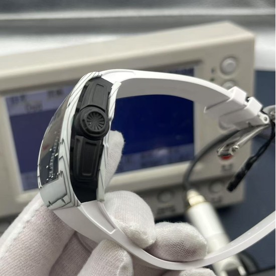 Richard Mille RM061 42mm Carbon Fiber/Rubber Strap Black Skeleton Dial ZF RMUL2