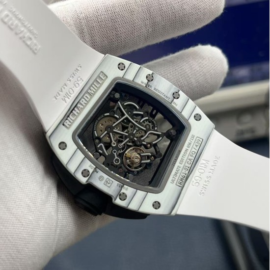 Richard Mille RM061 42mm Carbon Fiber/Rubber Strap Black Skeleton Dial ZF RMUL2