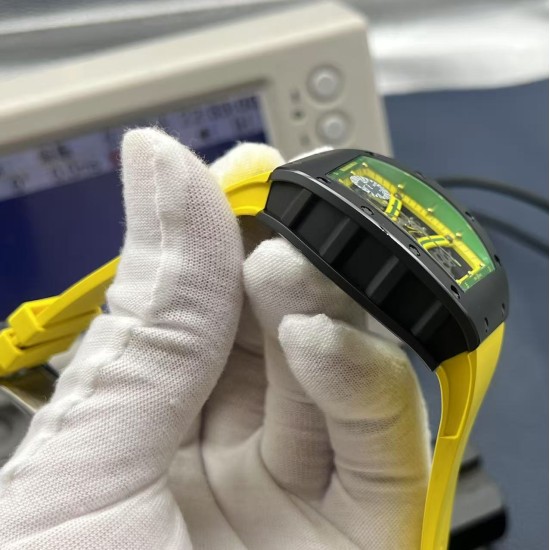 Richard Mille RM061 42mm Carbon Fiber/Rubber Strap Skeleton Dial ZF RMUL2 Super Clone