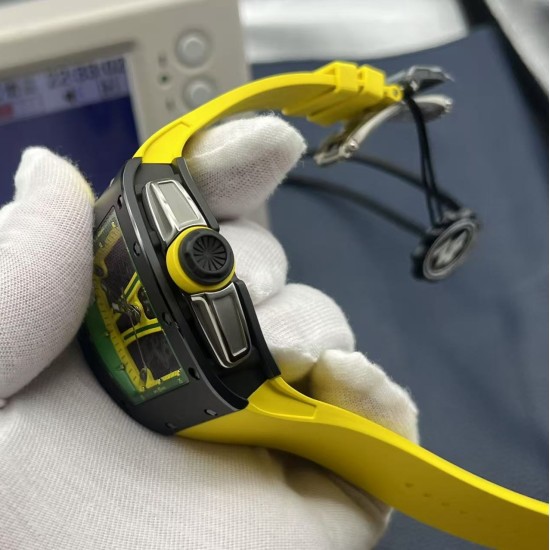 Richard Mille RM061 42mm Carbon Fiber/Rubber Strap Skeleton Dial ZF RMUL2 Super Clone