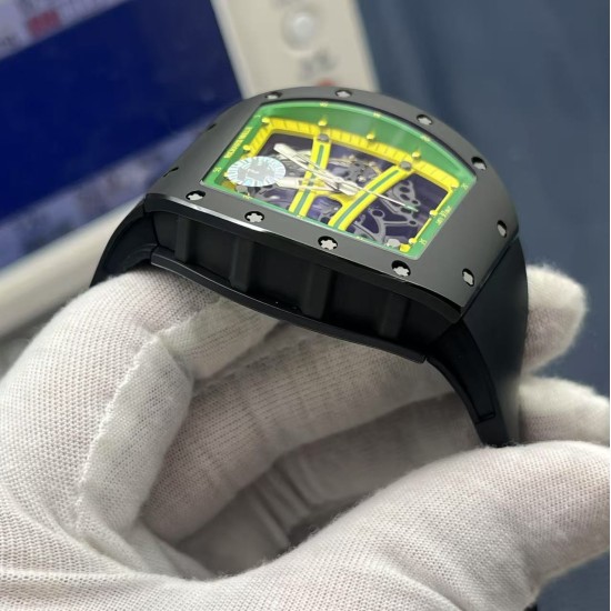 Richard Mille RM061 42mm Carbon Fiber/Rubber Strap Skeleton Dial ZF RMUL2 Super Clone
