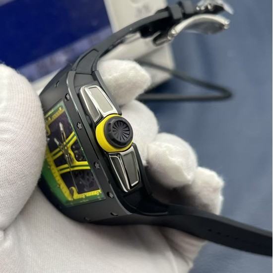 Richard Mille RM061 42mm Carbon Fiber/Rubber Strap Skeleton Dial ZF RMUL2 Super Clone