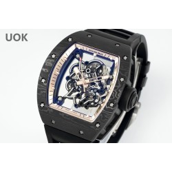 Richard Mille-RM055 43mm Gold NTPT/RU Skeleton Dial UOKF RMUL2 Super Clone