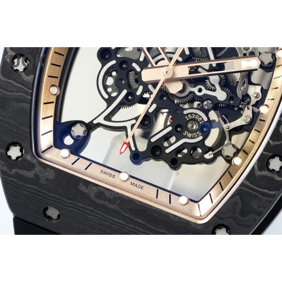 Richard Mille-RM055 43mm Gold NTPT/RU Skeleton Dial UOKF RMUL2 Super Clone