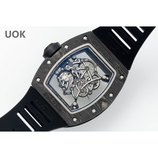 Richard Mille-RM055 43mm Gold NTPT/RU Skeleton Dial UOKF RMUL2 Super Clone