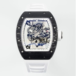 Richard Mille 43mm RM055 White NTPT/RU Skeleton Dial UOKF RMUL2 Super Clone