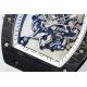 Richard Mille 43mm RM055 White NTPT/RU Skeleton Dial UOKF RMUL2 Super Clone