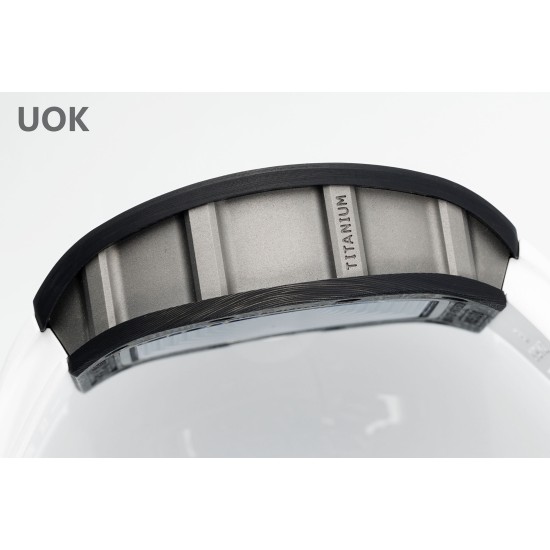 Richard Mille 43mm RM055 White NTPT/RU Skeleton Dial UOKF RMUL2 Super Clone