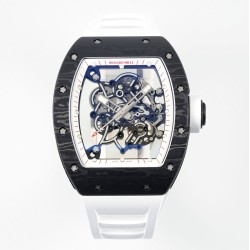 Richard Mille 43mm RM055 White NTPT/RU Skeleton Dial UOKF RMUL2 Super Clone