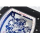 Richard Mille 43mm RM055 White NTPT/RU Skeleton Dial UOKF RMUL2 Super Clone