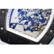 Richard Mille 43mm RM055 White NTPT/RU Skeleton Dial UOKF RMUL2 Super Clone