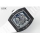 Richard Mille 43mm RM055 White NTPT/RU Skeleton Dial UOKF RMUL2 Super Clone
