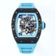 Richard Mille 43mm RM055 Yas Marina Circuit Blue NTPT/RU Skeleton Dial UOKF RMUL2 Super Clone