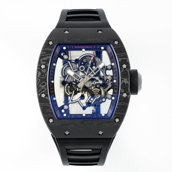 Richard Mille-RM055 43mm Black NTPT/RU Skeleton Dial UOKF RMUL2 Super Clone