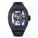 Richard Mille-RM055 43mm Black NTPT/RU Skeleton Dial UOKF RMUL2 Super Clone